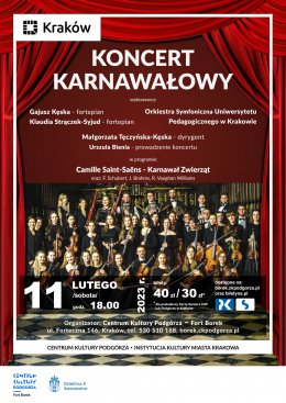 C. Saint-Saëns "Karnawał Zwierząt" - Koncert Karnawałowy - Orkiestra Symfoniczna Uniwersytetu Pedagogicznego w Krakowie - koncert