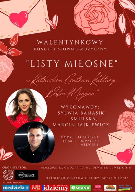 "Listy miłosne" koncert walentynkowy - koncert