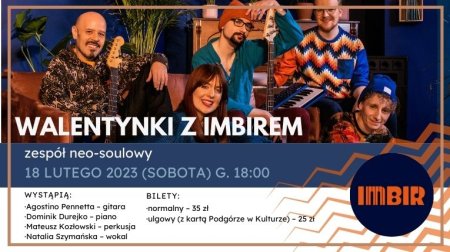 Walentynki z IMBIREM - koncert zespołu IMBIR - koncert
