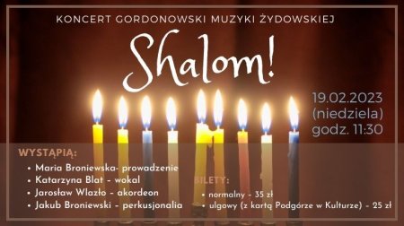 Koncert gordonowski "Szalom!" - muzyka żydowska - koncert