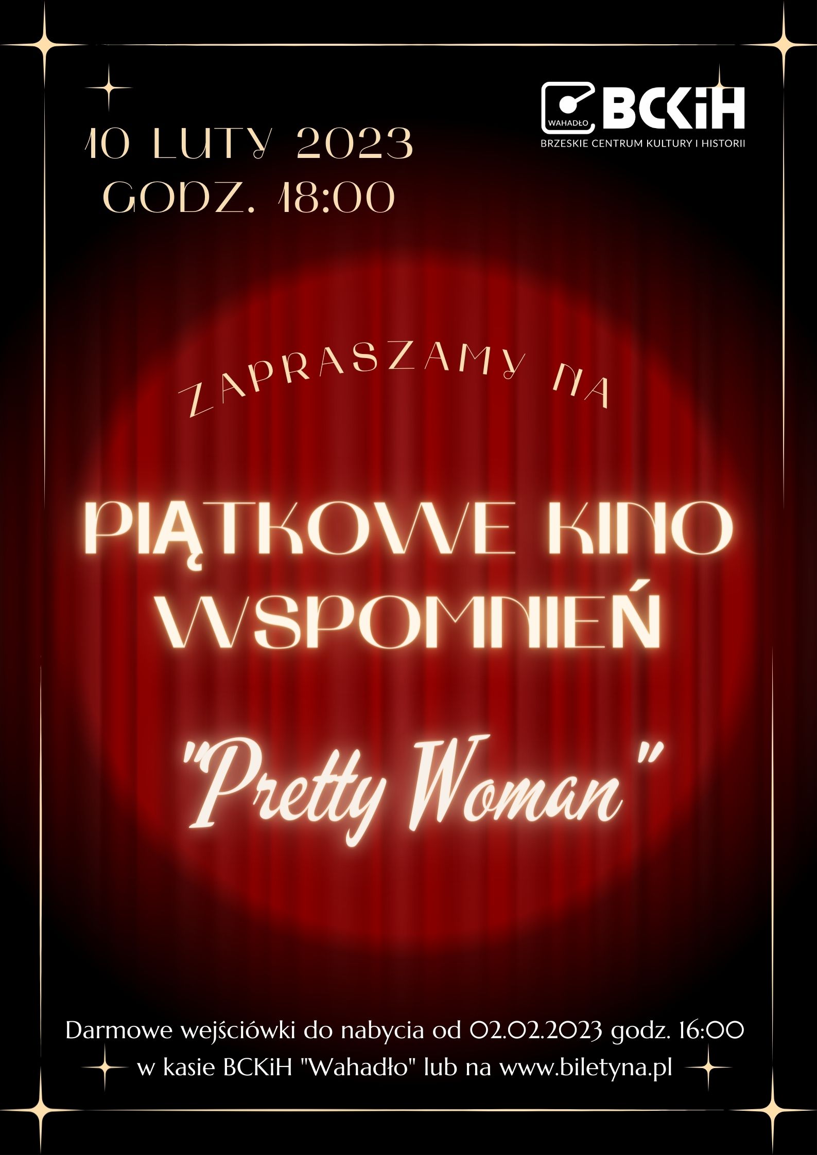Plakat PRETTY WOMAN - PIĄTKOWE KINO WSPOMNIEŃ 134471