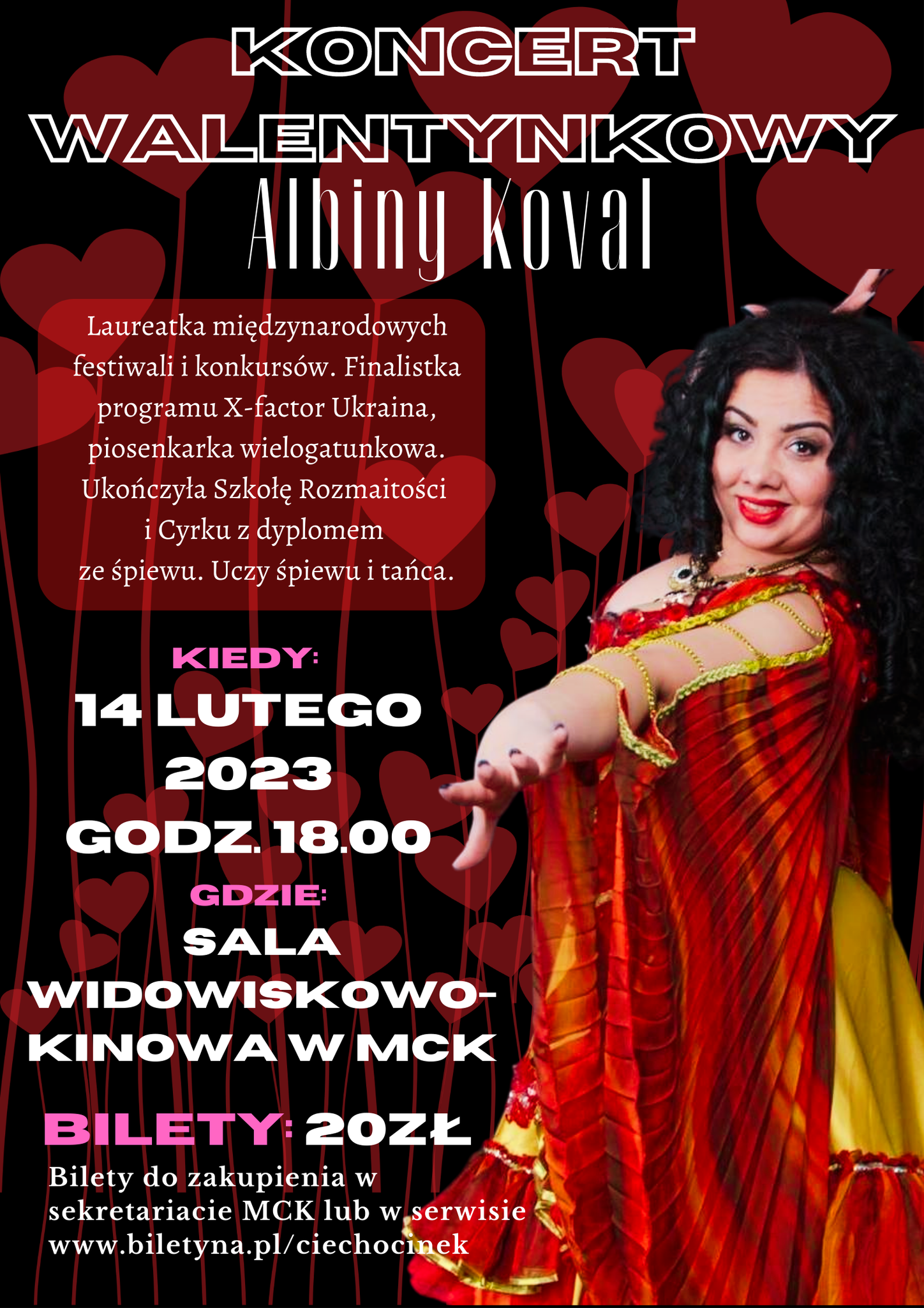 Plakat Koncert walentynkowy - Albina Koval 135339