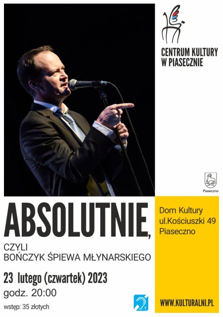 „ABSOLUTNIE, czyli Bończyk śpiewa Młynarskiego" - koncert