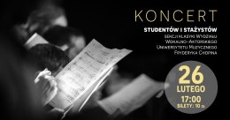 Koncert studentów i stażystów sekcji klasyki Wydziału Wokalno-Aktorskiego UMFC - koncert