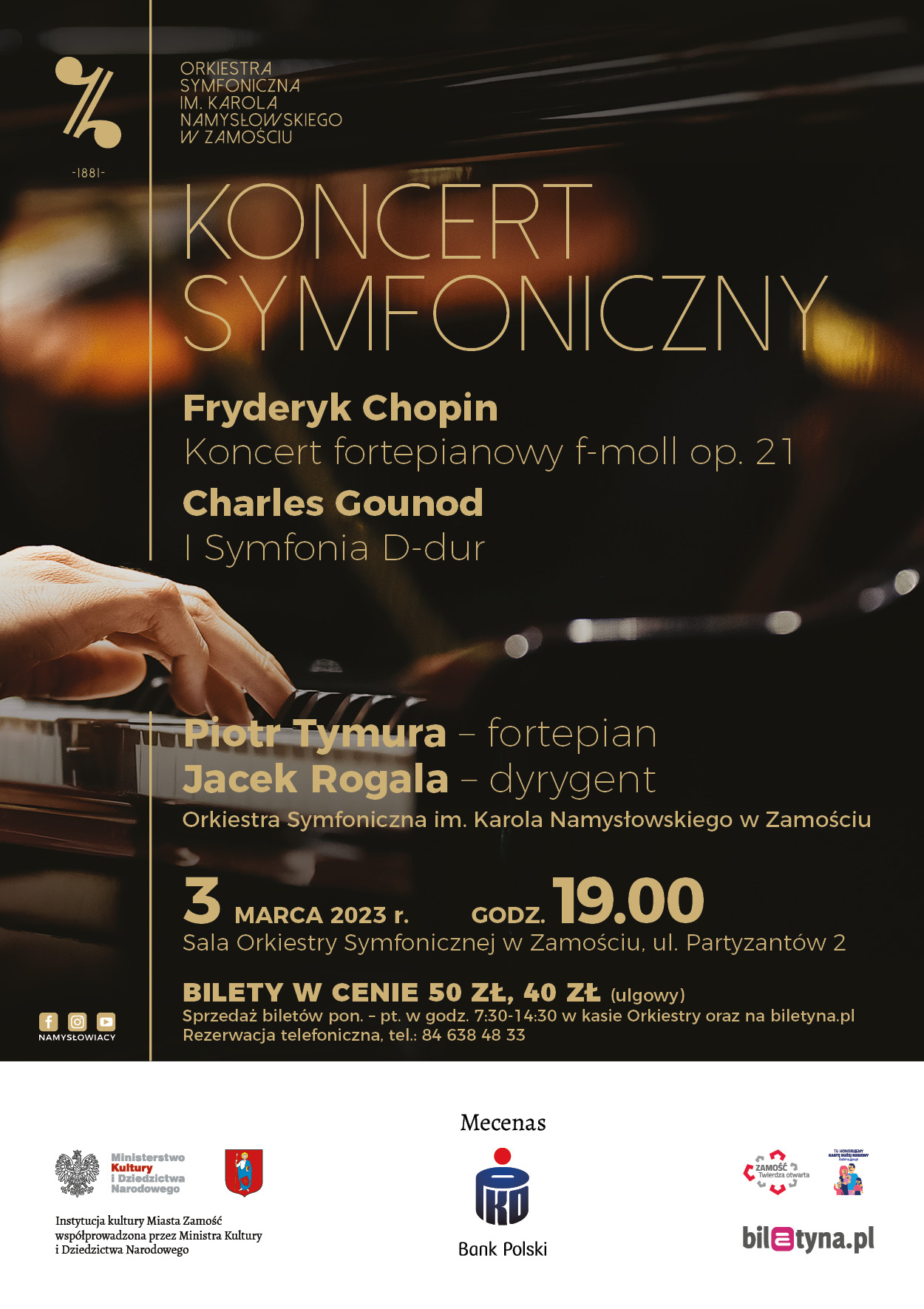 Plakat Koncert symfoniczny - Piotr Tymura, Jacek Rogala 135646