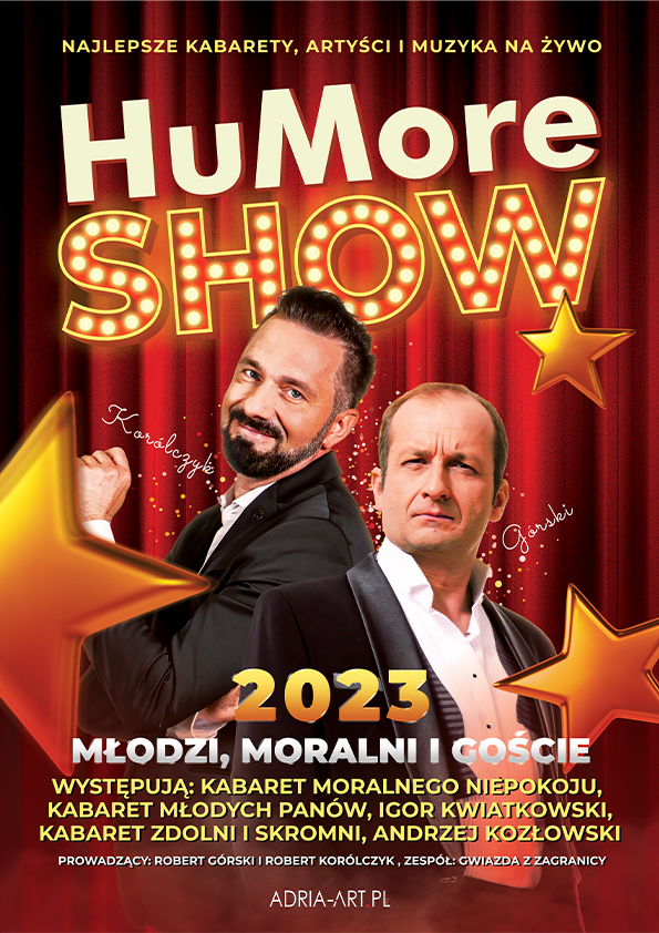 Plakat HuMore Show 2023: Młodzi, Moralni i goście 138605