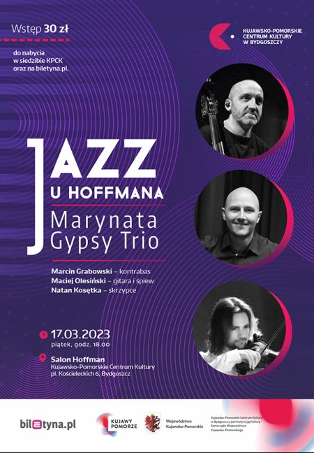 Jazz u Hoffmana: Marynata Gypsy Trio - koncert