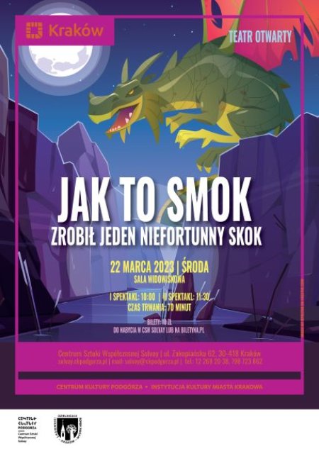 Jak to smok zrobił jeden niefortunny skok - dla dzieci