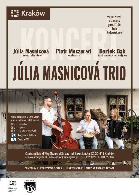 „Júlia Masnicová trio” - koncert