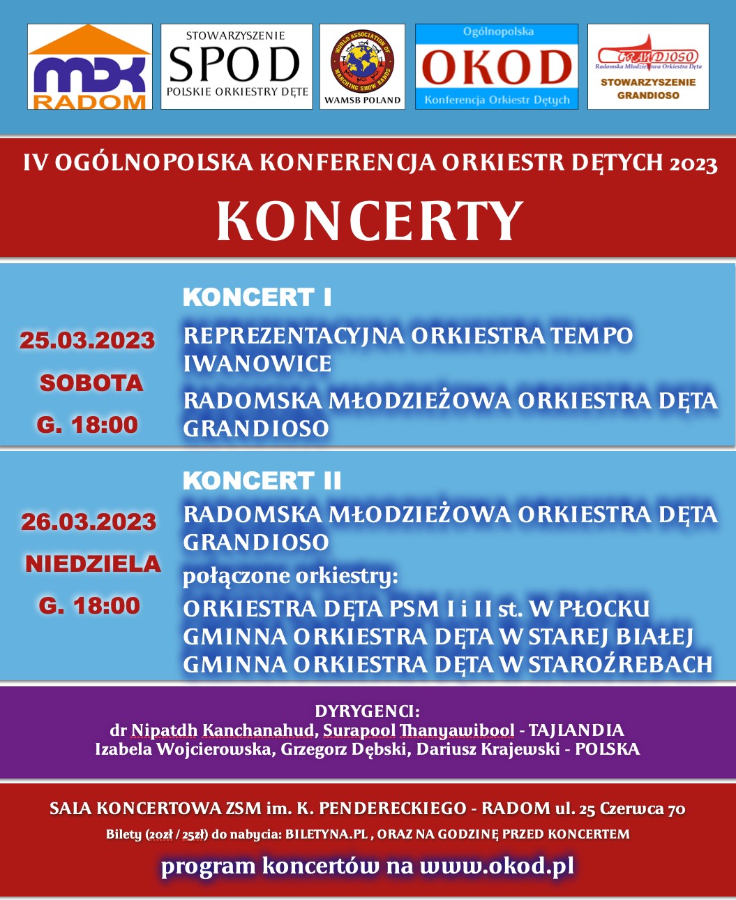 Plakat I Koncert Orkiestr Dętych - OKOD 2023 151745