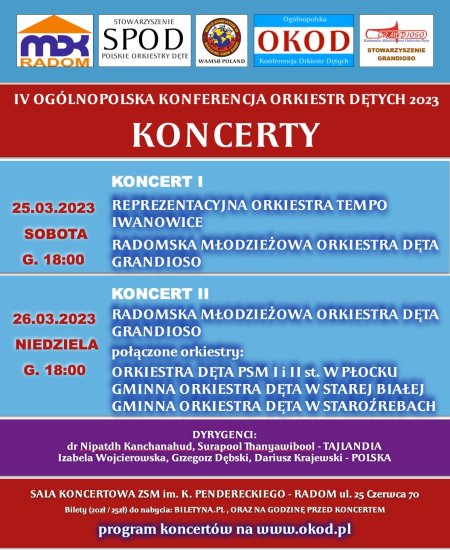 II Koncert Orkiestr Dętych - OKOD 2023 - koncert