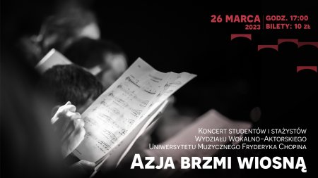 „Azja brzmi wiosną” koncert studentów UMFC - koncert