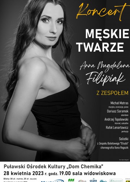 Koncert Anny Magdaleny Filipiak "Męskie twarze" - koncert