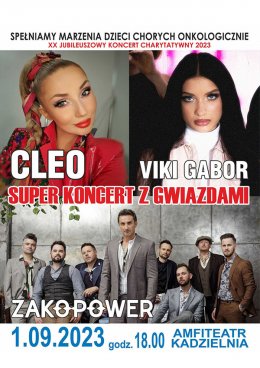Super Koncert z Gwiazdami - Cleo, Viki Gabor, Zakopower - koncert