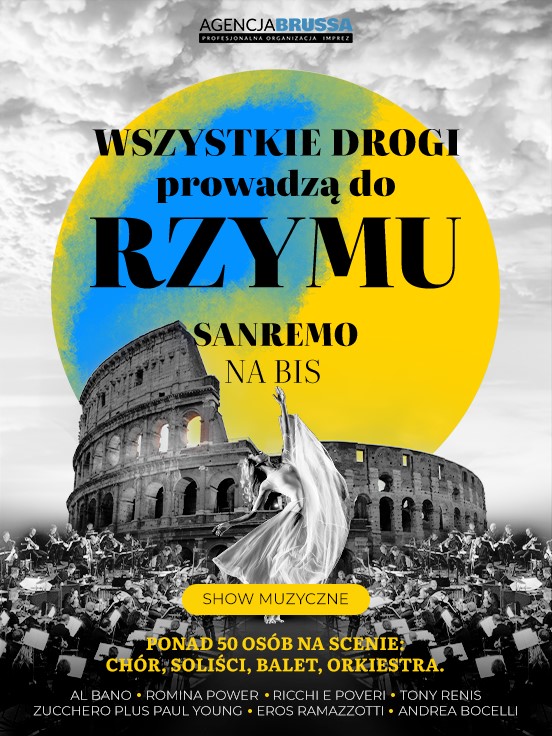 Plakat Wszystkie Drogi Prowadzą do Rzymu - Sanremo na Bis 263024
