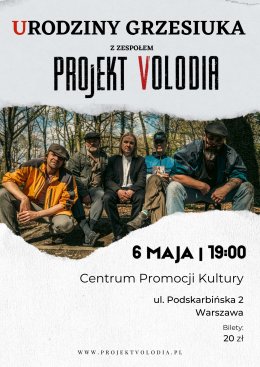 URODZINY GRZESIUKA z zespołem Projekt Volodia - koncert