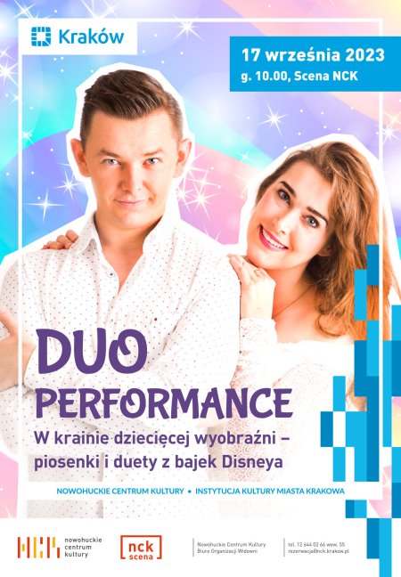 W krainie dziecięcej wyobraźni – piosenki i duety z bajek Walta Disneya - Wielka Gala Muzyki Filmowej - Duo Performance - dla dzieci