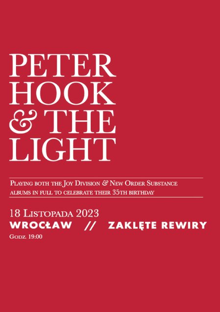 Peter Hook &amp; The light grają Joy Division &amp; New Order - koncert