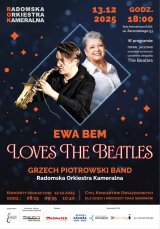 Koncert Gwiazdkowy 2025 - Ewa Bem „Loves The Beatles” – cykl koncertów dla dzieci i młodzieży oraz seniorów
