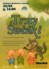 "Trzy świnki" - rodzinny spektakl w WCK