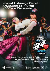 Koncert Ludowego Zespołu Artystycznego PROMNI z SGGW w Warszawie | wydarzenie w ramach WOŚP 2026