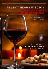 Walentynki - Romantyczna kolacja z muzyką na żywo