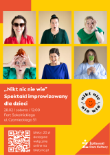 "Nikt nic nie wie" - spektakl improwizowany dla dzieci