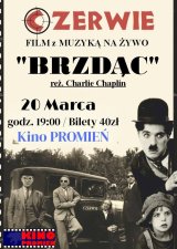 Film niemy pt. "Brzdąc" reż. Charlie Chaplin z muzyką na żywo zespołu Czerwie