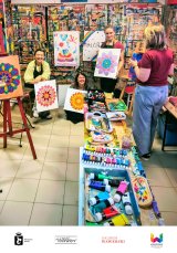 Rodzinna niedziela w Aninie. Zabawa malarska