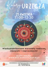 Kolory Urzecza - międzypokoleniowe warsztaty tworzenia naszywek i naprasowanek w Murowance
