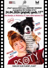 FAMILIJNY KLUB FILMOWY ZAPRASZA DZIECI I MŁODZIEŻ W PIĄTEK 24 KWIETNIA NA FILM „PSOTY”