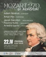 KONCERT SYMFONICZNY MOZART 270 IN MEMORIAM poświęcony pamięci Janiny i Leona Mielimąków