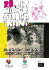 Józef Szajna i Łukasz Szajna. Farbowanie płócien, ojciec i syn
