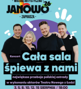 Koncert "Cała sala śpiewa z nami" - aktorzy Teatru Nowego w Łodzi
