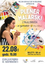 Plener malarski z Mają Zbrożek w ogrodzie Starej Elektrowni