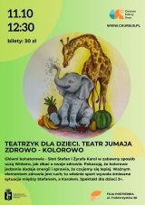Teatrzyk dla dzieci. Teatr Jumaja Scena Młodego Widza „Zdrowo - kolorowo”
