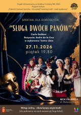 Spektakl dla dorosłych „Sługa 2 panów” Teatr Libre w ramach projektu „Falenicki Festiwal Teatralny 2026" w WCK Falenica