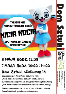 Spotkanie z KICIĄ KOCIĄ i pokaz filmu "Kicia Kocia mówi: Dzień Dobry!"