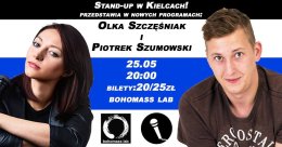 Stand-up w Kielcach: Olka Szczęśniak i Piotrek Szumowski