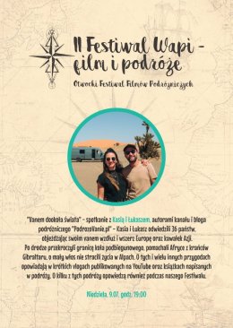 "Vanem dookoła świata" - spotkanie z Kasią i Łukaszem, autorami kanału i bloga podróżniczego "PodrozoVanie.pl