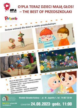 Poranek Filmowy "O!PLA TERAZ DZIECI MAJĄ GŁOS!" - animacje