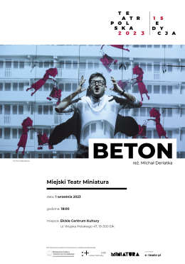 BETON | Miejski Teatr Miniatura | Teatr Polska 2023