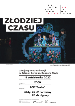 Teatr Polska SPEKTAKL - ZŁODZIEJ CZASU W RCK