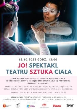 Poranek teatralny dla dzieci pt. "Jo!"