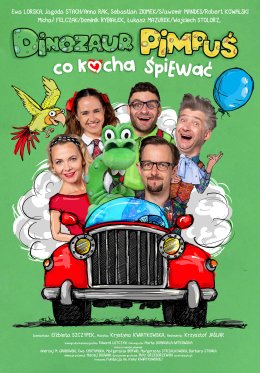Dinozaur Pimpuś, co  kocha śpiewać