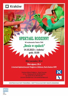 Spektakl rodzinny - "Benio w opałach" Teatr Tak