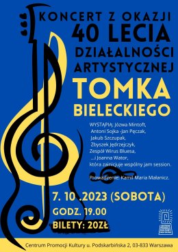 Jubileusz 40lecia artystycznej działalności Tomka Bieleckiego