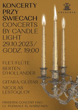 Koncert przy świecach - Berten D’Hollander i Nicolas Lestoquoy