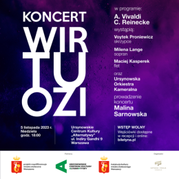 Wirtuozi | koncert Ursynowskiej Orkiestry Kameralnej z udziałem solistów