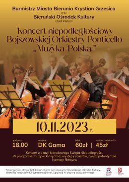 Koncert niepodległościowy Bojszowskiej Orkiestry Ponticello